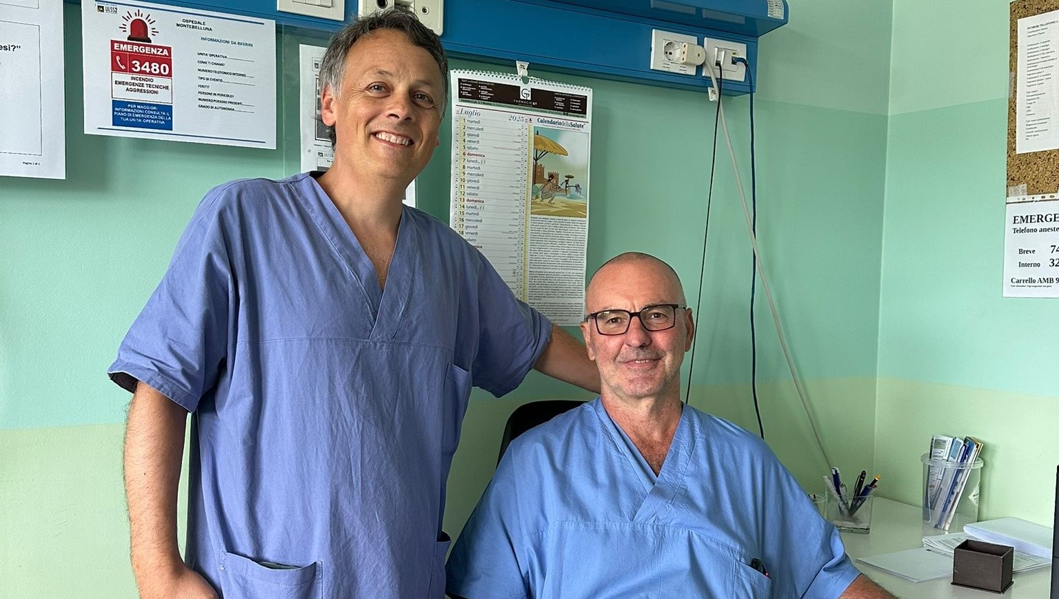 dr. Sartori Alberto  (in piedi) e del dr. Lunardi Cesare (seduto)